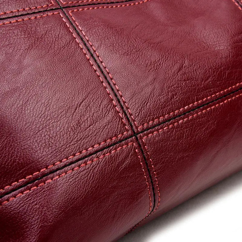 Soft PU Leather Women Handbag Shoulder Crossbody Top-handle Bag