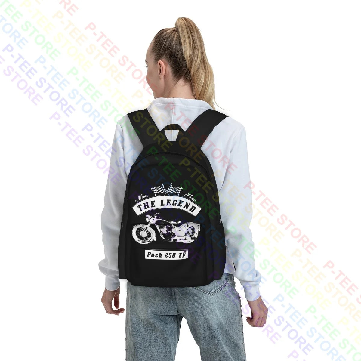Puch 250 Tf Backpack Travel Storage Bag School Sport Bag