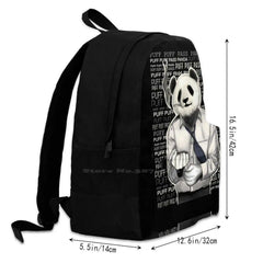420 Puff Puff Pass Panda Laptop Travel Bag