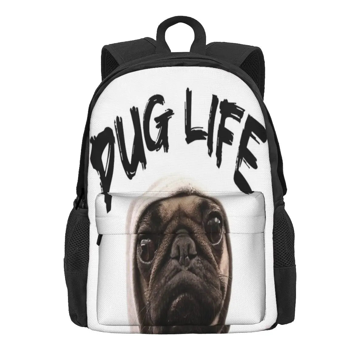 Pug Life Backpacks Men's & Women's Unisex Eco-Friendly Bag