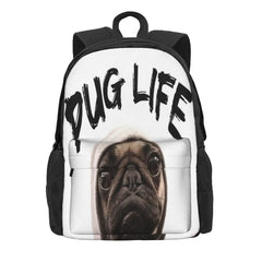 Pug Life Backpacks Men's & Women's Unisex Eco-Friendly Bag