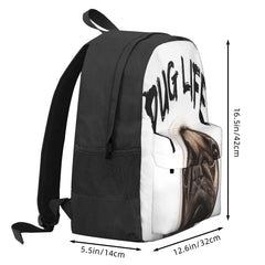 Pug Life Backpacks Men's & Women's Unisex Eco-Friendly Bag