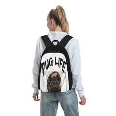 Pug Life Backpacks Men's & Women's Unisex Eco-Friendly Bag