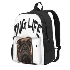 Pug Life Backpacks Men's & Women's Unisex Eco-Friendly Bag
