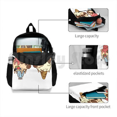 Puglie Froyo And Ice Cream Outdoor Hiking Backpack Waterproof Camping Travel