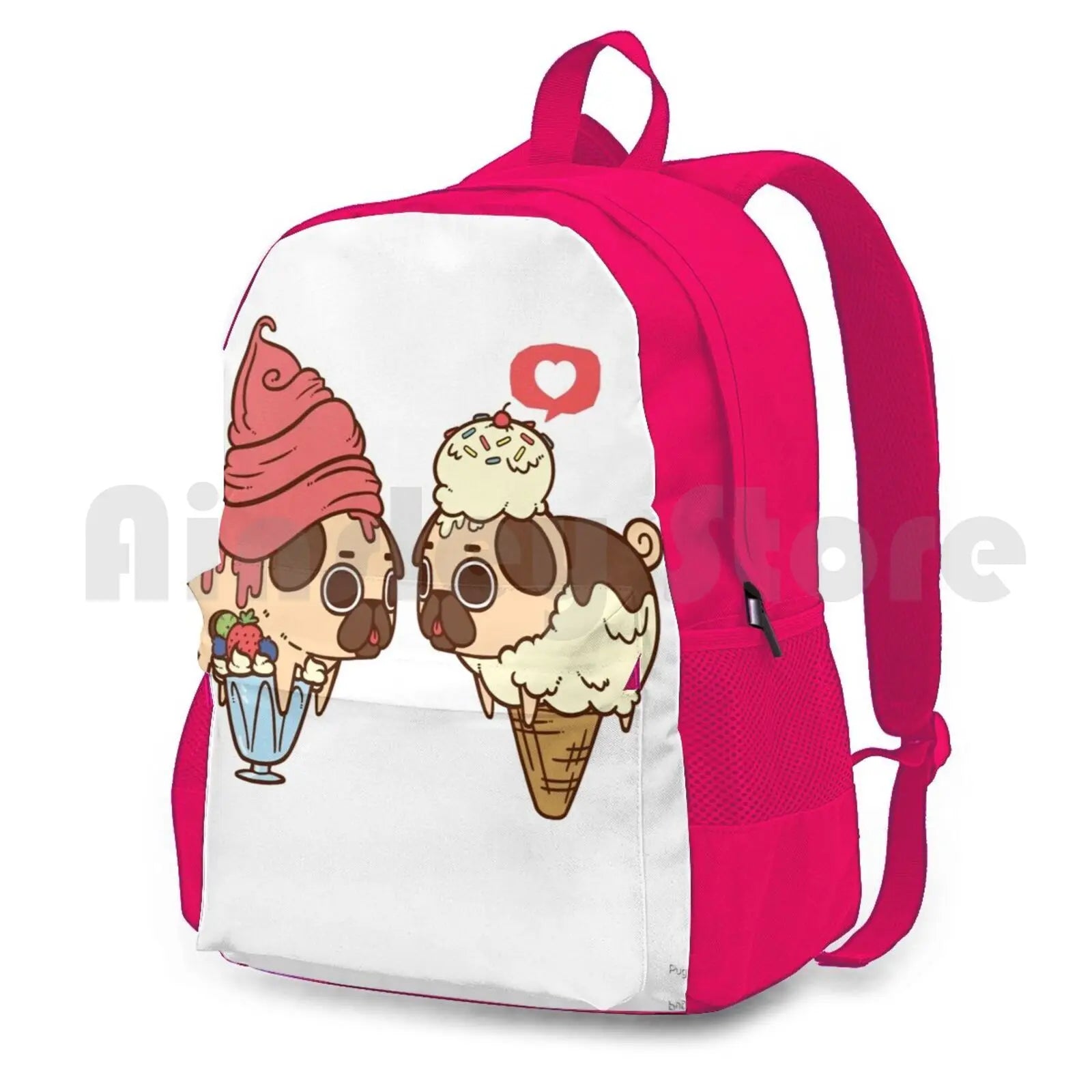 Puglie Froyo And Ice Cream Outdoor Hiking Backpack Waterproof Camping Travel