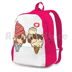 Puglie Froyo And Ice Cream Outdoor Hiking Backpack Waterproof Camping Travel