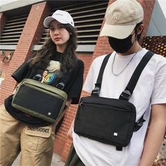 Punk Chest Rig Bag Tactical Military Crossbody Waist Bag