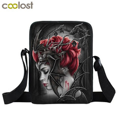 Punk Gothic Girls Doll Angel Messenger Bag Women Handbag Ladies Shoulder Bags