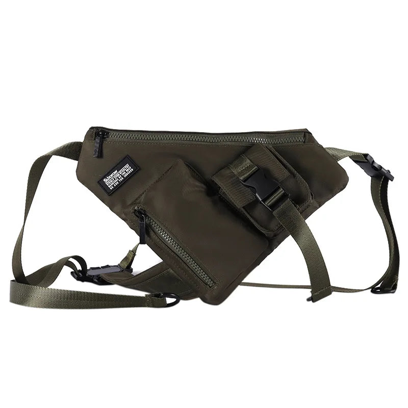 Punk Hip Hop Techwear Tactical Crossbody Bag Waterproof Chest Bag