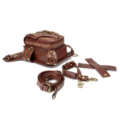 Punk Rock Locomotive Chain Bag Single Shoulder Messenger Bag