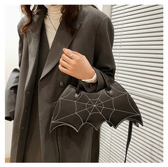 Punk Style Bat Crossbody Bag for Women Funny Shoulder Bag