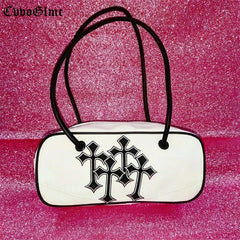 Punk Vintage Totes Women Leather Crossbody Purse Handbags Female Evening Bags