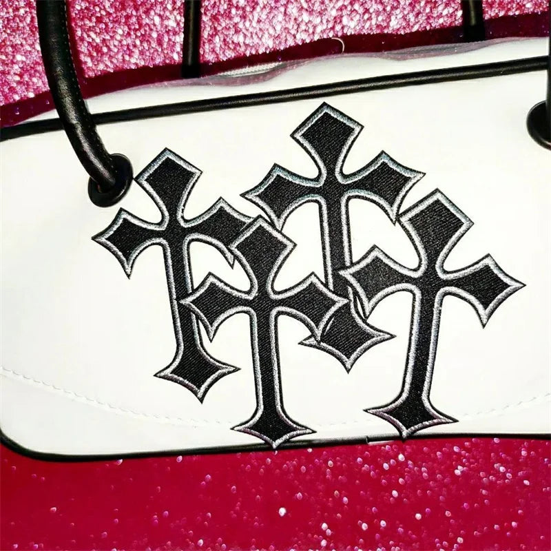 Punk Vintage Totes Women Leather Crossbody Purse Handbags Female Evening Bags