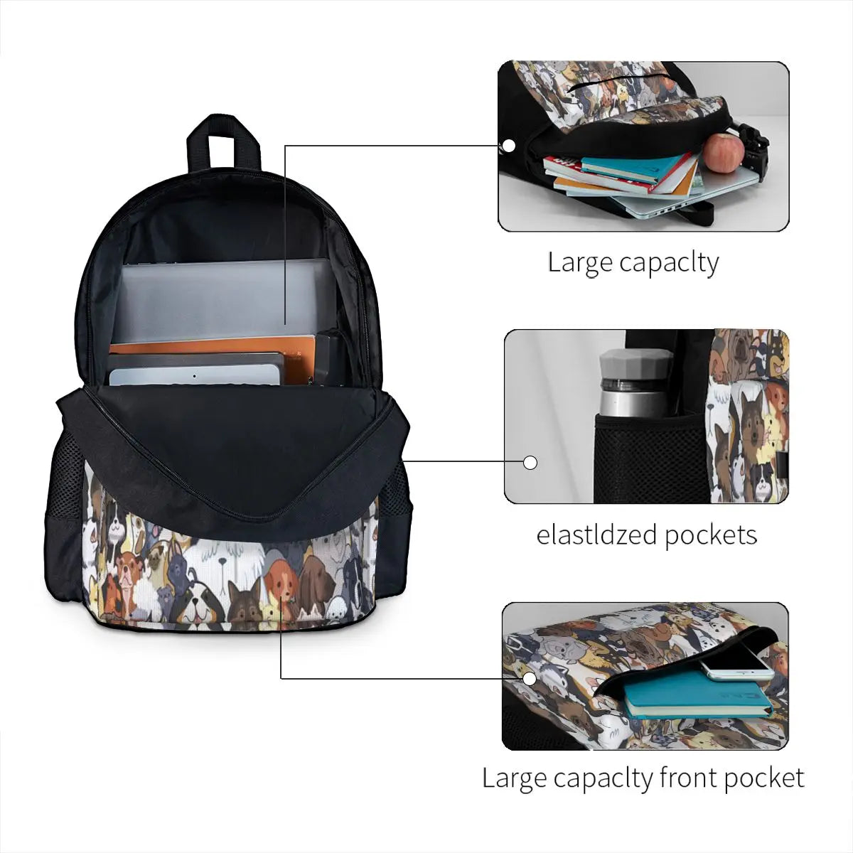 Pupper Party 2 Backpacks Men's & Women's Bags