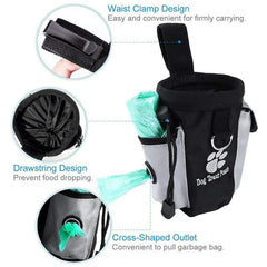 Dog Treat Pouch for Training Snack Bag Bait Bag Holder Drawstring Closure