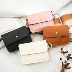 Pure Women Shoulder Bags PU Leather Flap Bag Female Handbags Mini