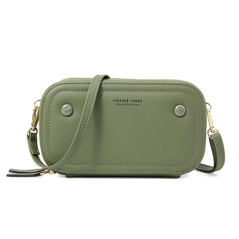 Classic Women Diagonal Purse Large Capacity Mobile Phone Crossbody Bag