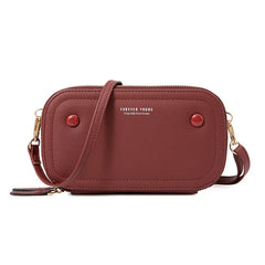Classic Women Diagonal Purse Large Capacity Mobile Phone Crossbody Bag