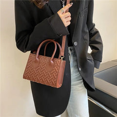 Personality Rhombic One-shoulder Portable Diagonal Bag Handbag Woman
