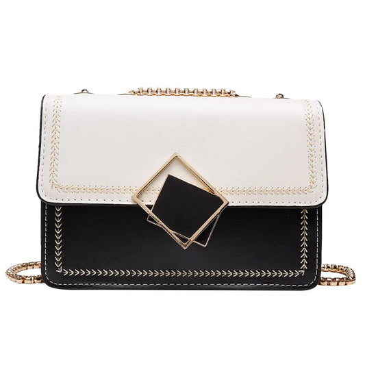 Women's Chain Handbag PU Leather Messenger Bag Large Capacity
