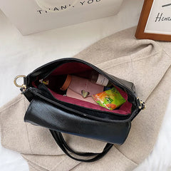 Small PU Shoulder Bag Messenger Bag for Daily Use