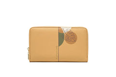 Purity Women's Wallet Fresh Print Large Capacity Zipper Wallet
