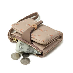 Purity Women's Short Fresh Print Wallet with Buckle
