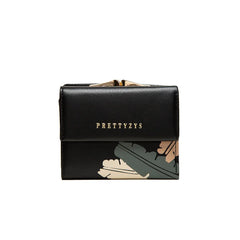 Purity Women's Short Wallet - Small 3-fold PU Zero Wallet