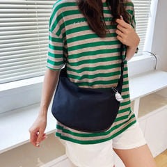 Purple Canvas Crossbody Bag for Women Large Capacity Travel Handbags
