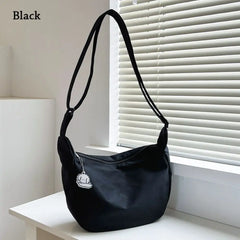 Purple Canvas Crossbody Bag for Women Large Capacity Travel Handbags