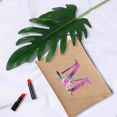 Purple Letter Print Cosmetic Bags Bridesmaid Organizer Pouch Makeup Bag