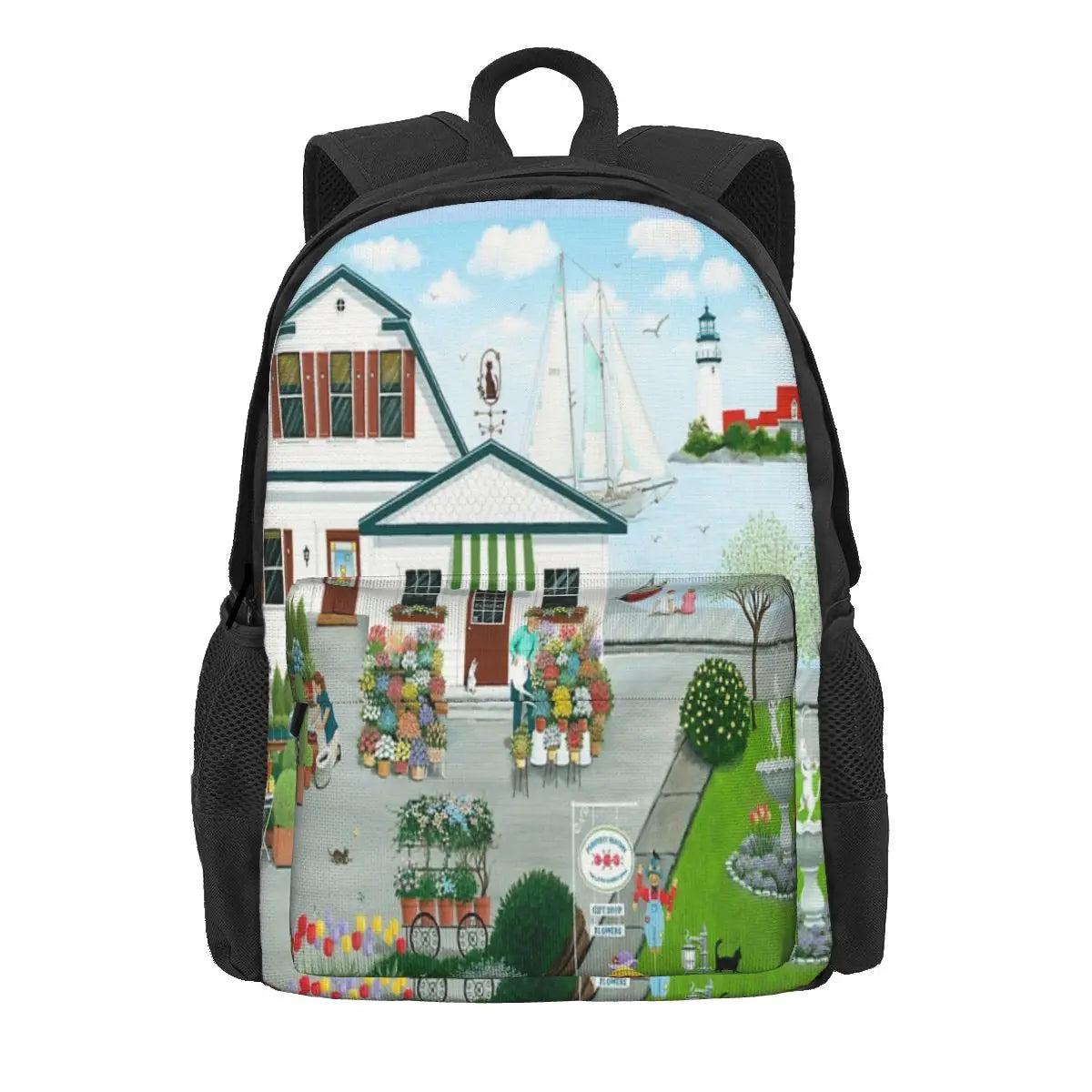 Purr-Fect Blooms Backpacks Men's Backpacks Bags For Women