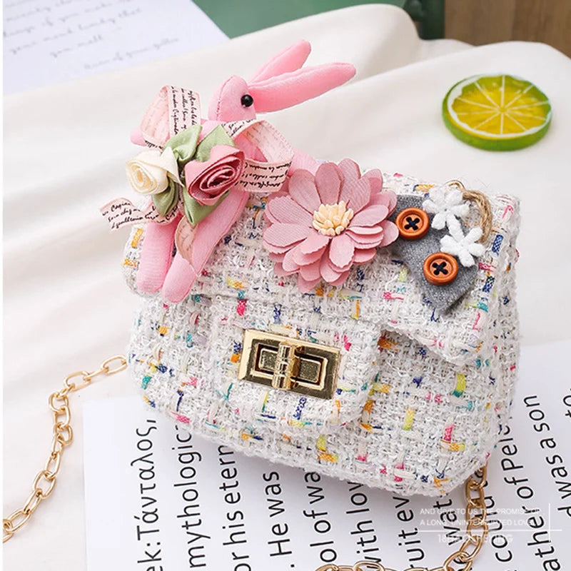 Pearl Top Handle Crossbody Bag for Women Girls