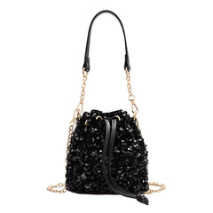 Sequin Bucket Handbag Tote Shoulder Bag Crossbody Girls Purse