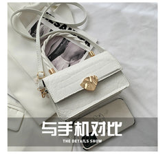 Crocodile Pattern Crossbody Bag Women Leather Messenger Totes Handbags
