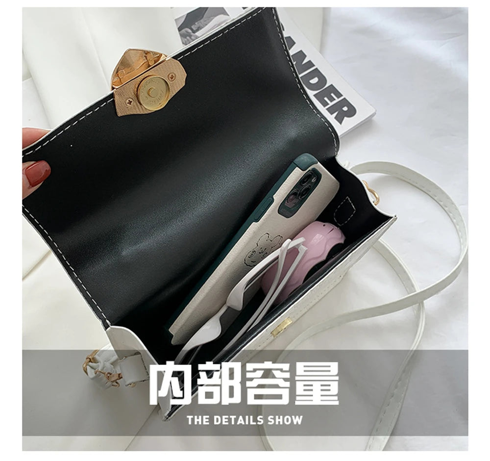 Crocodile Pattern Crossbody Bag Women Leather Messenger Totes Handbags