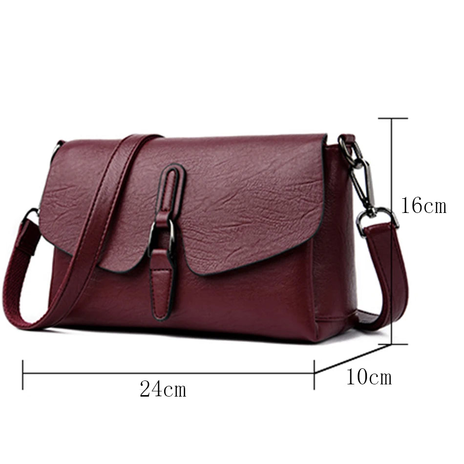 Designer Leather Shoulder Messenger Bag for Women Ladies