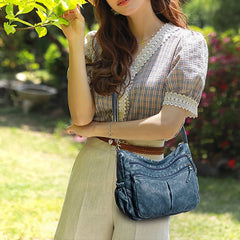 Women's Large Hobo Shoulder Bag Soft Pu Leather Tote Bag