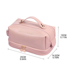 PU Leather Makeup Bag for Women Girls Cosmetic Bags Travel Toiletry Organizer