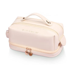 PU Leather Makeup Bag for Women Girls Cosmetic Bags Travel Toiletry Organizer