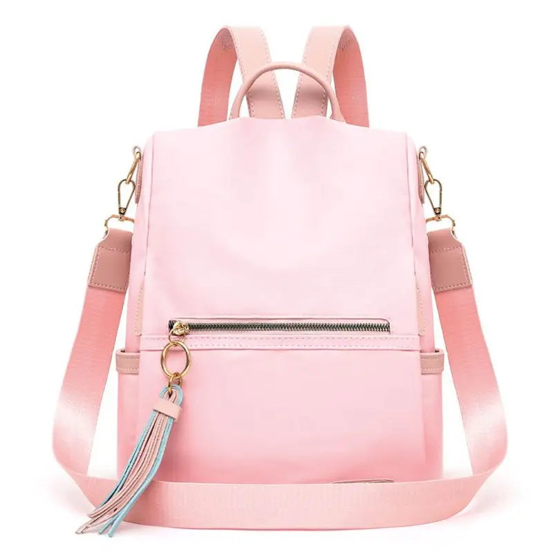 Q1FA Women Backpack Anti-theft Daypack Casual Satchel Travel Rucksack Shoulder B