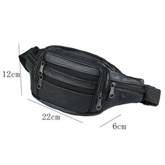 Men Leather Waist Packs Organizer Travel Waist Pack Necessity Waist belt
