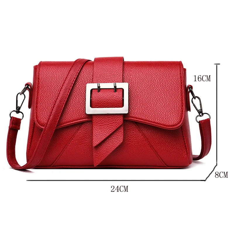 Women's Small Square Bag Belt Buckle Casual Wallet