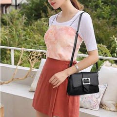 Women's Small Square Bag Belt Buckle Casual Wallet