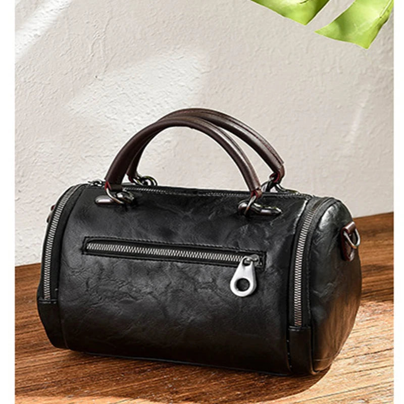 QIAOSANSAN Large Pillow Bag with Flower Pendant