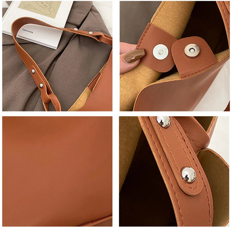 Women's Large-capacity Tote Bucket Bag