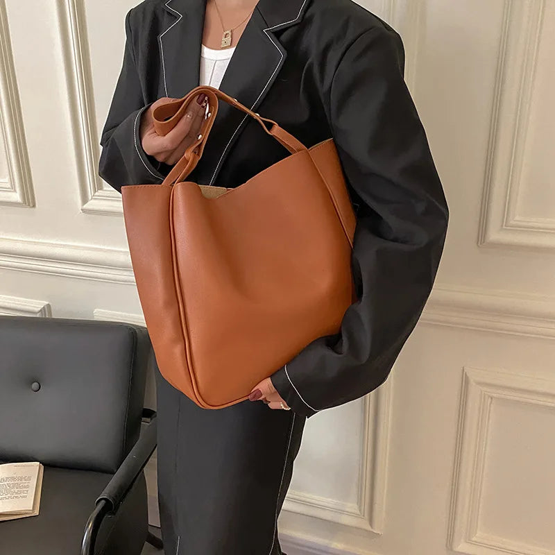 Women's Large-capacity Tote Bucket Bag