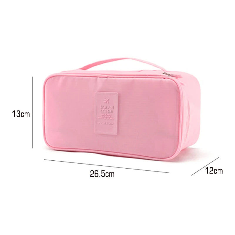 Women Portable Storage Bag Underwear Bra Organizer Makeup Pouch