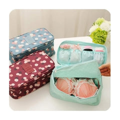 Women Portable Storage Bag Underwear Bra Organizer Makeup Pouch